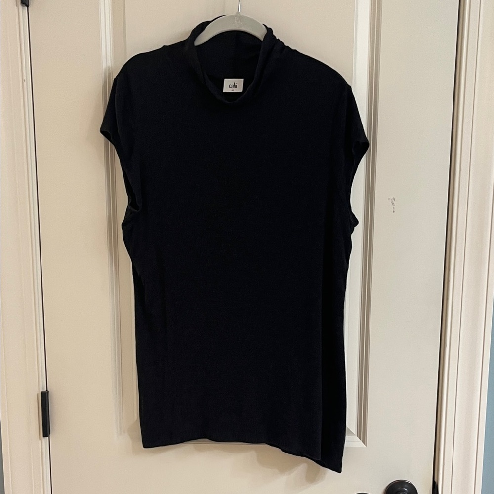CAbi Classic relaxed mock neck shirt